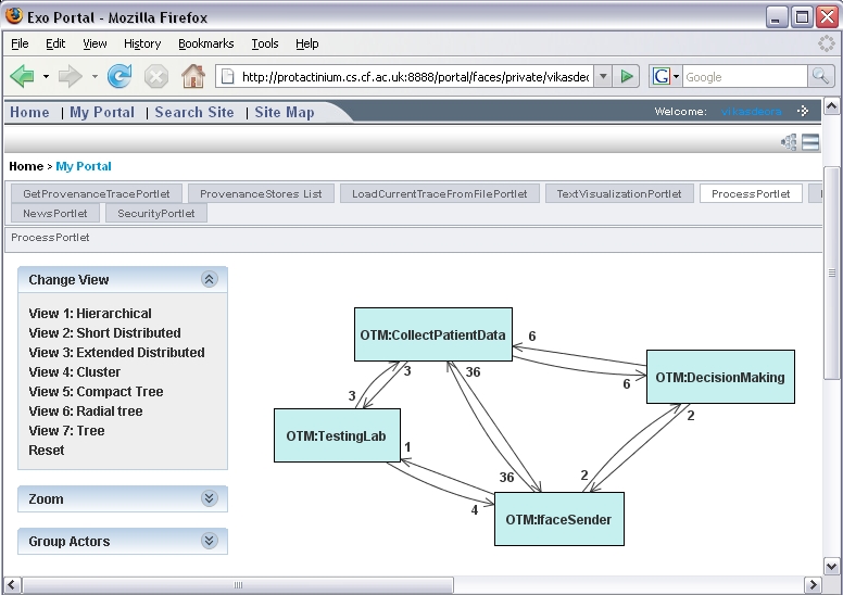 OTM process visualization example on portal
