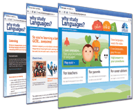 Screen shots from the Why study languages website