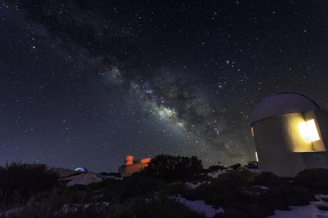 View of the Milky Way from the Izana Observatory. Adam Hill 2015